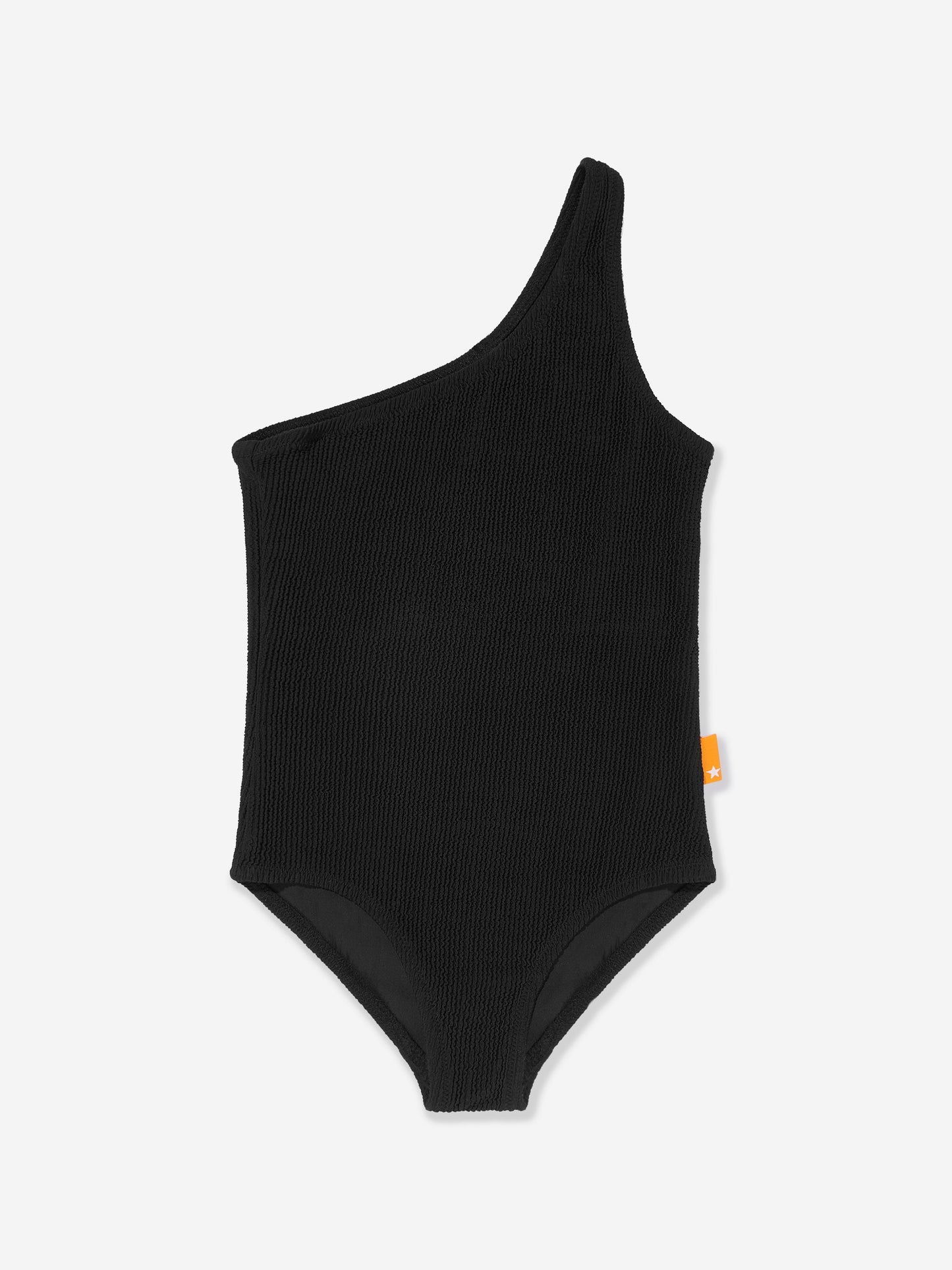 Girls Nai Solid Swimsuit in Black (UPF50+)
