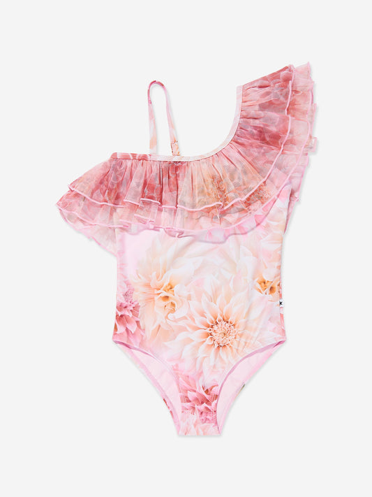 Girls Nilla Dahila Swimsuit in Pink (UPF50+)