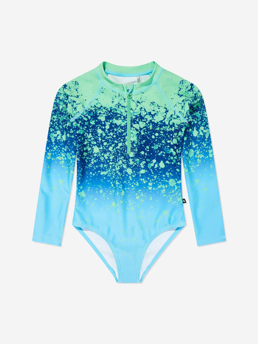 Girls Necky Splash Swimsuit in Blue (UPF50+)