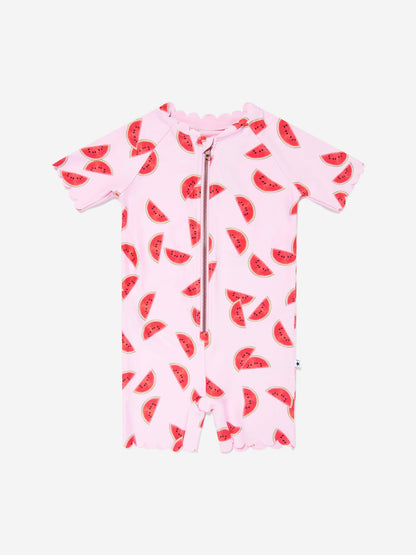 Girls Nolu Melon Swimsuit in Pink (UPF50+)