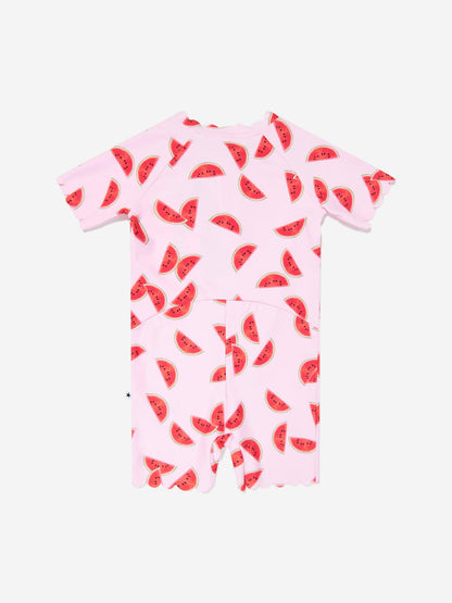 Girls Nolu Melon Swimsuit in Pink (UPF50+)
