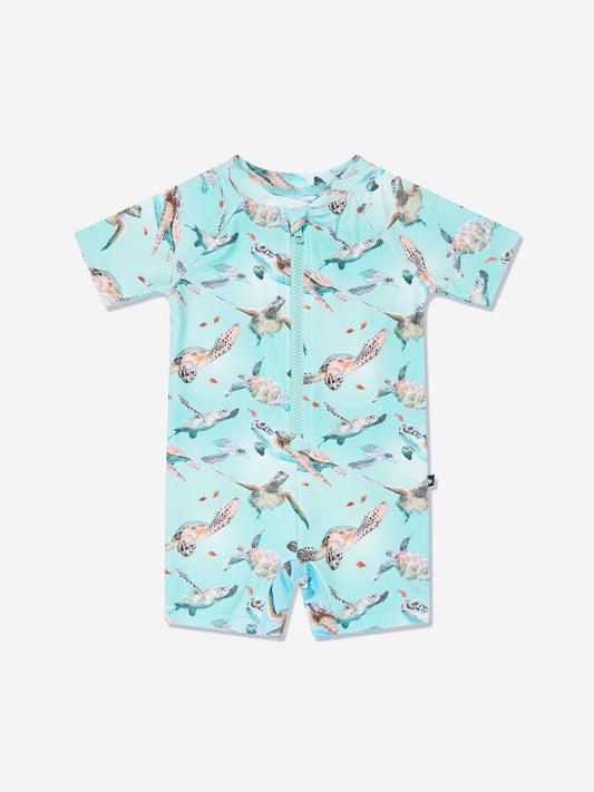 Boys Neka Turtles Swimsuit in Blue (UPF50+)