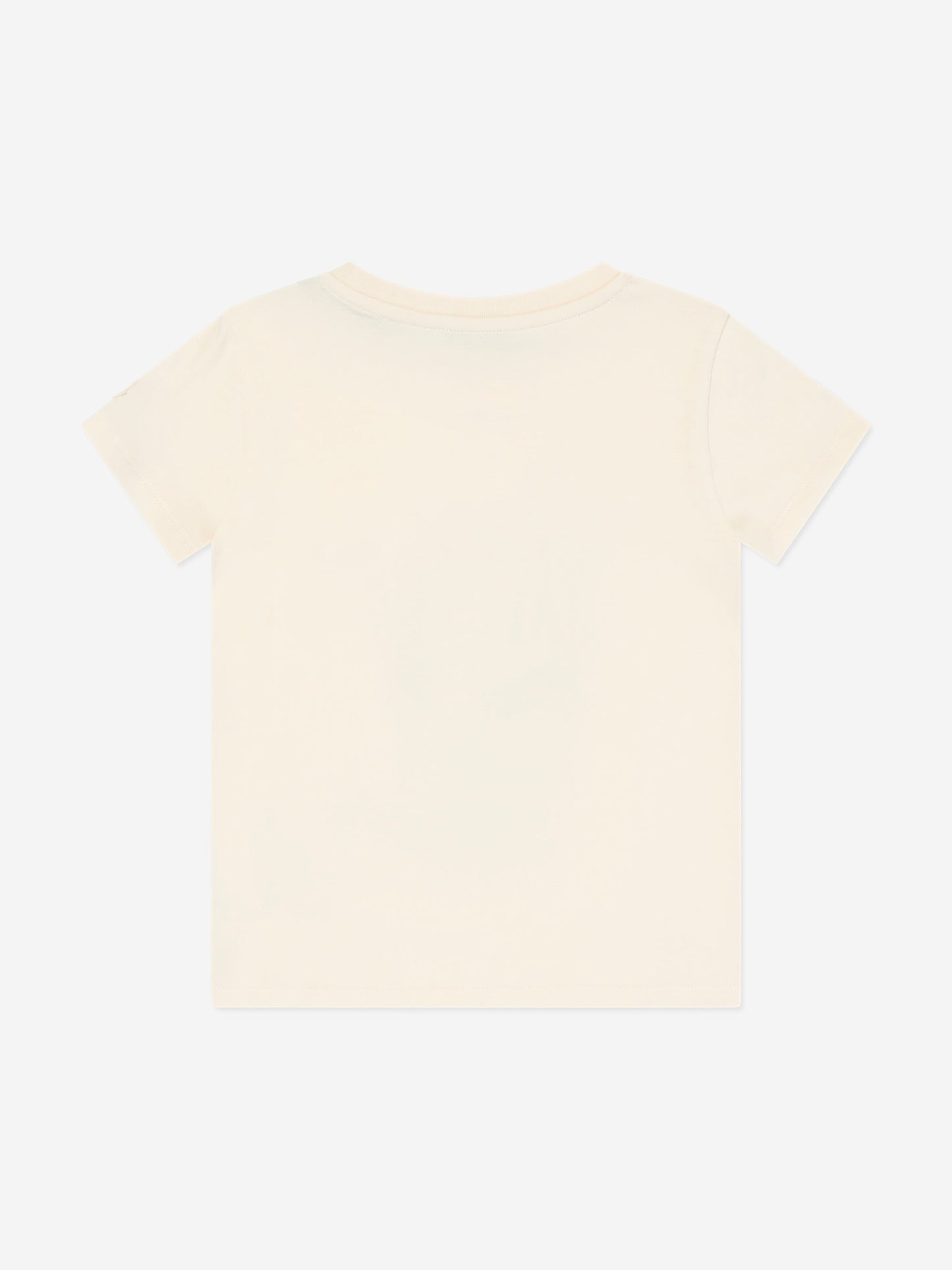 Moncler Enfant Girls Logo T-Shirt in Ivory