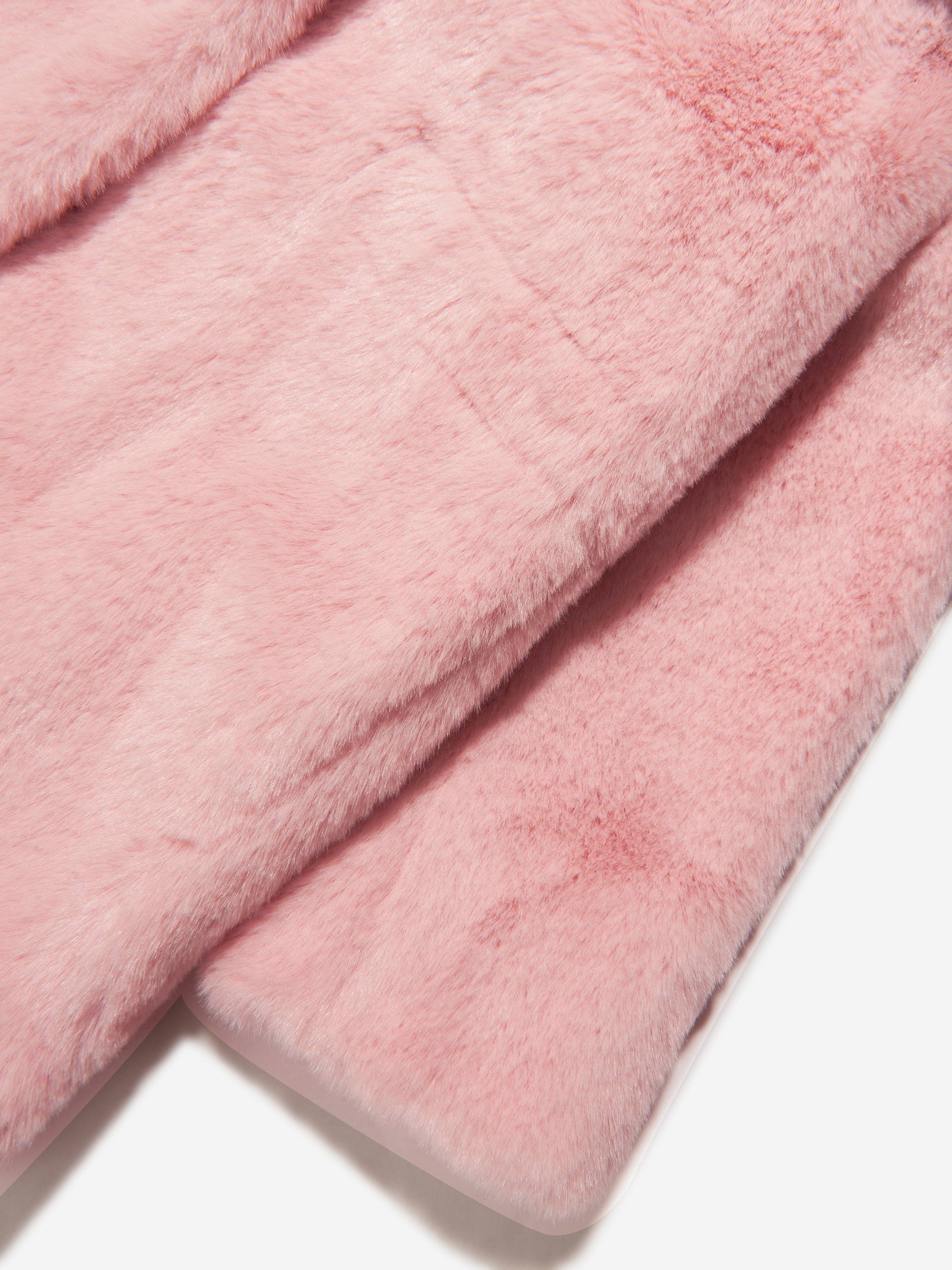 Monnalisa 女童人造毛皮连帽大衣