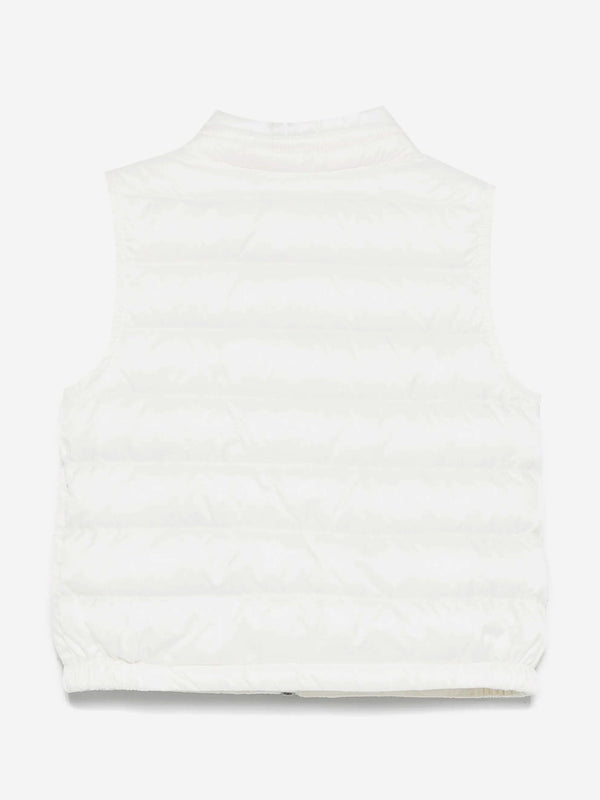 Baby Boys Down Padded New Amaury Gilet in Ivory
