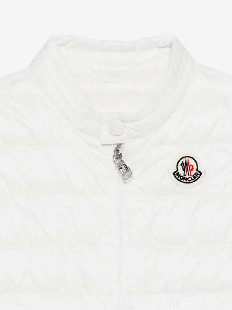 Baby Boys Down Padded New Amaury Gilet in Ivory