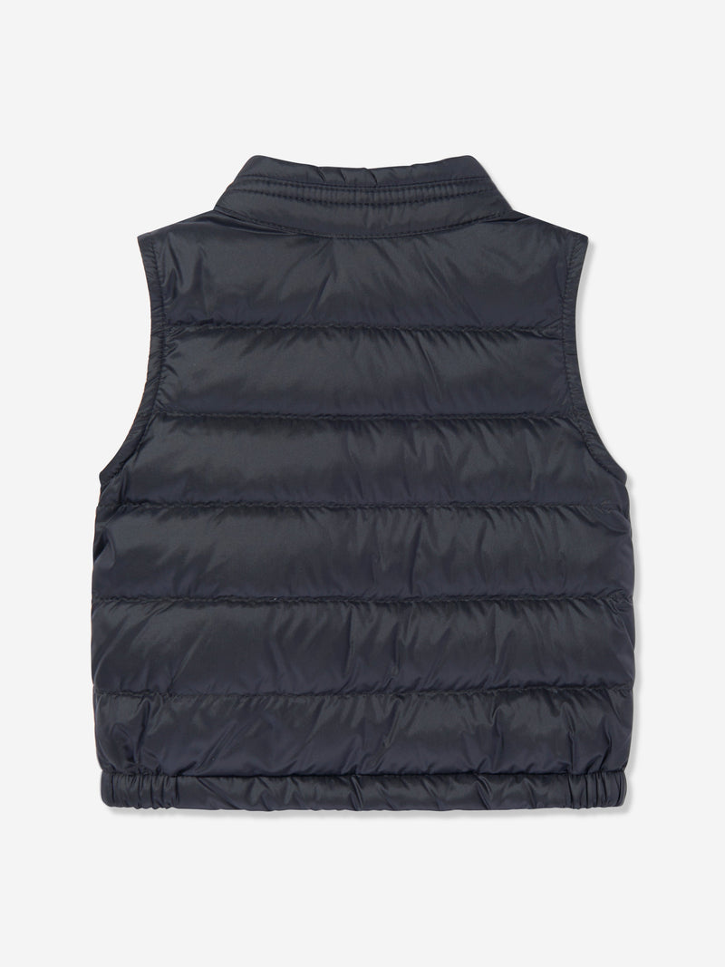 Baby Boys Down Padded New Amaury Gilet in Navy