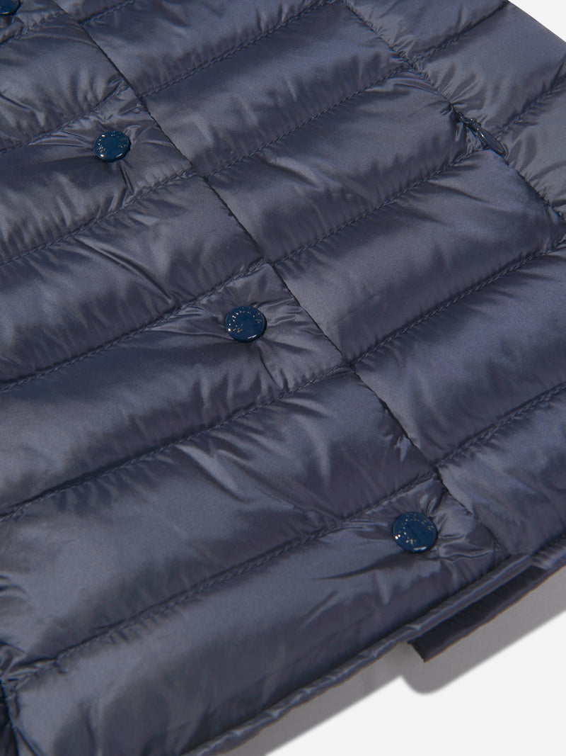 Girls Down Padded Liane Gilet in Navy