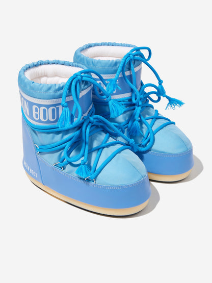 儿童 Icon 蓝色低帮尼龙雪地靴