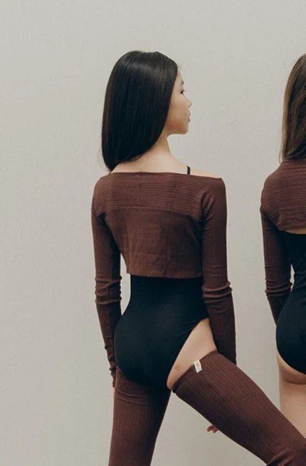 女童棕色芭蕾舞上衣(Mood - Kids Vika Top)