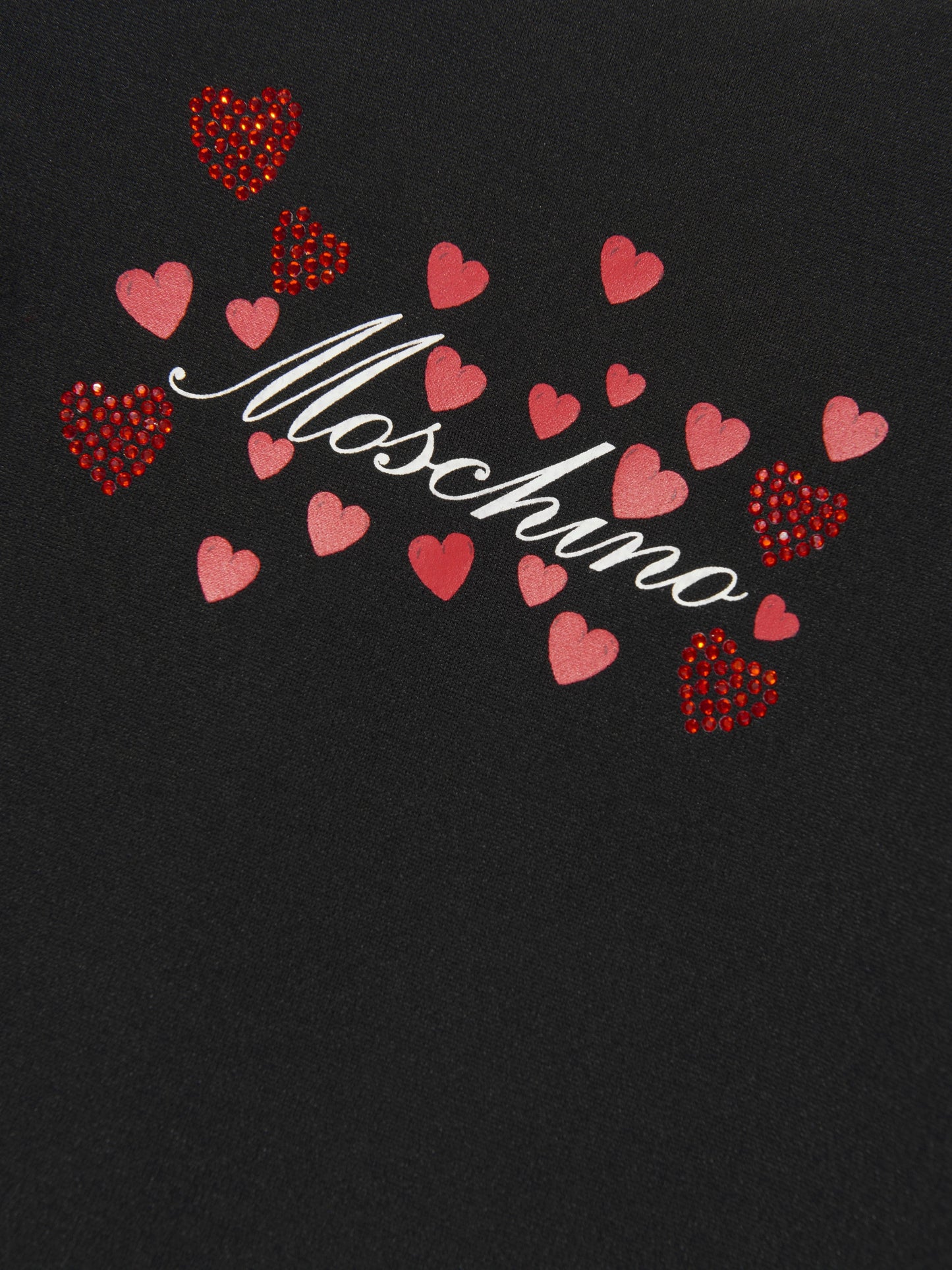 Moschino Girls Hearts Logo 黑色连衣裙