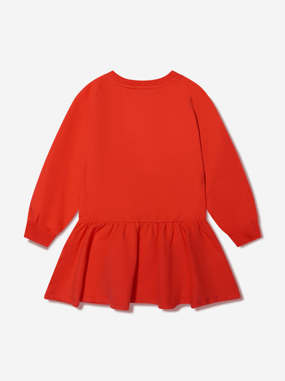 Moschino 女童泰迪熊徽标毛衣裙（红色）