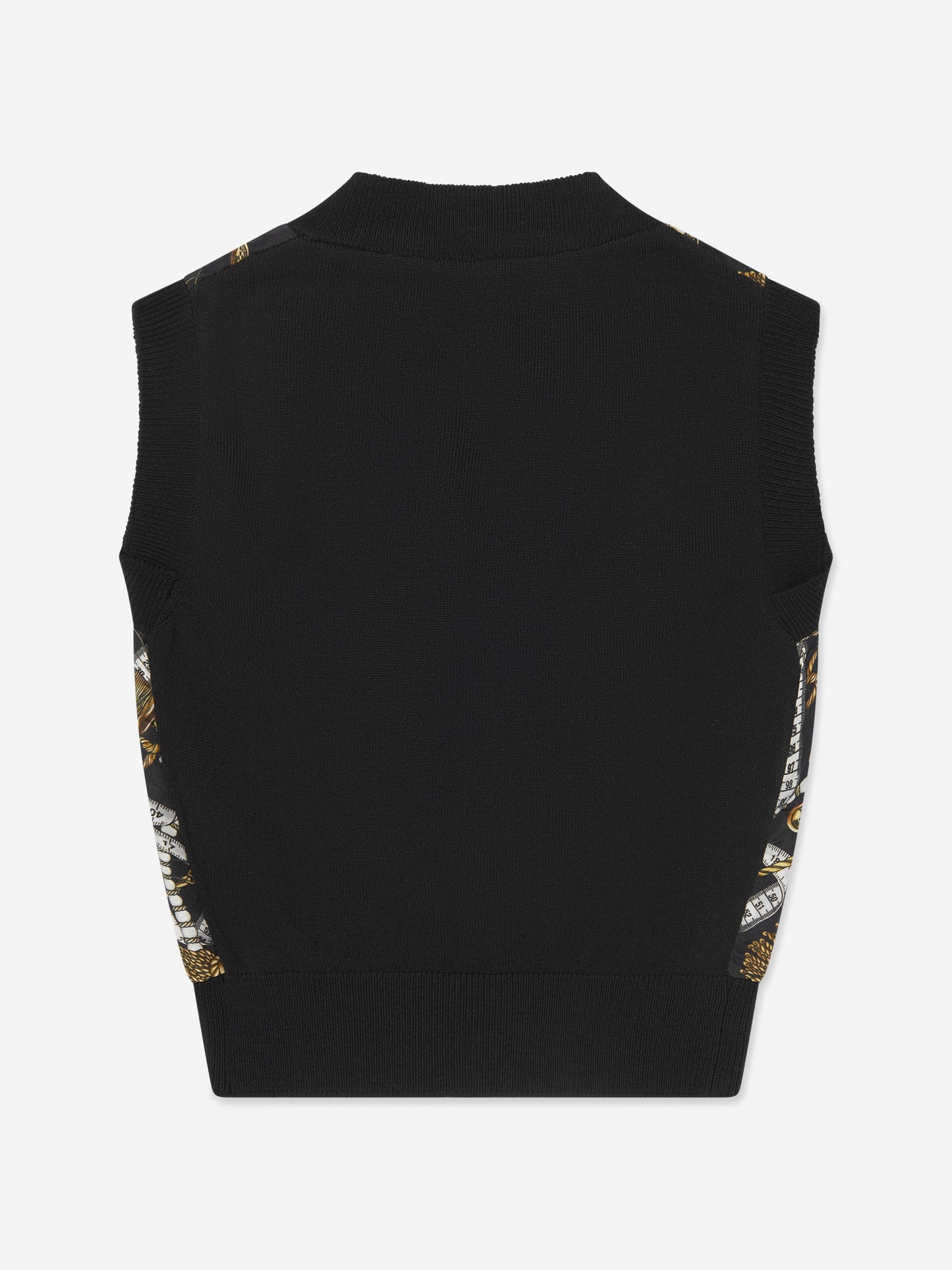 Moschino 女童羊毛针织背心（黑色）