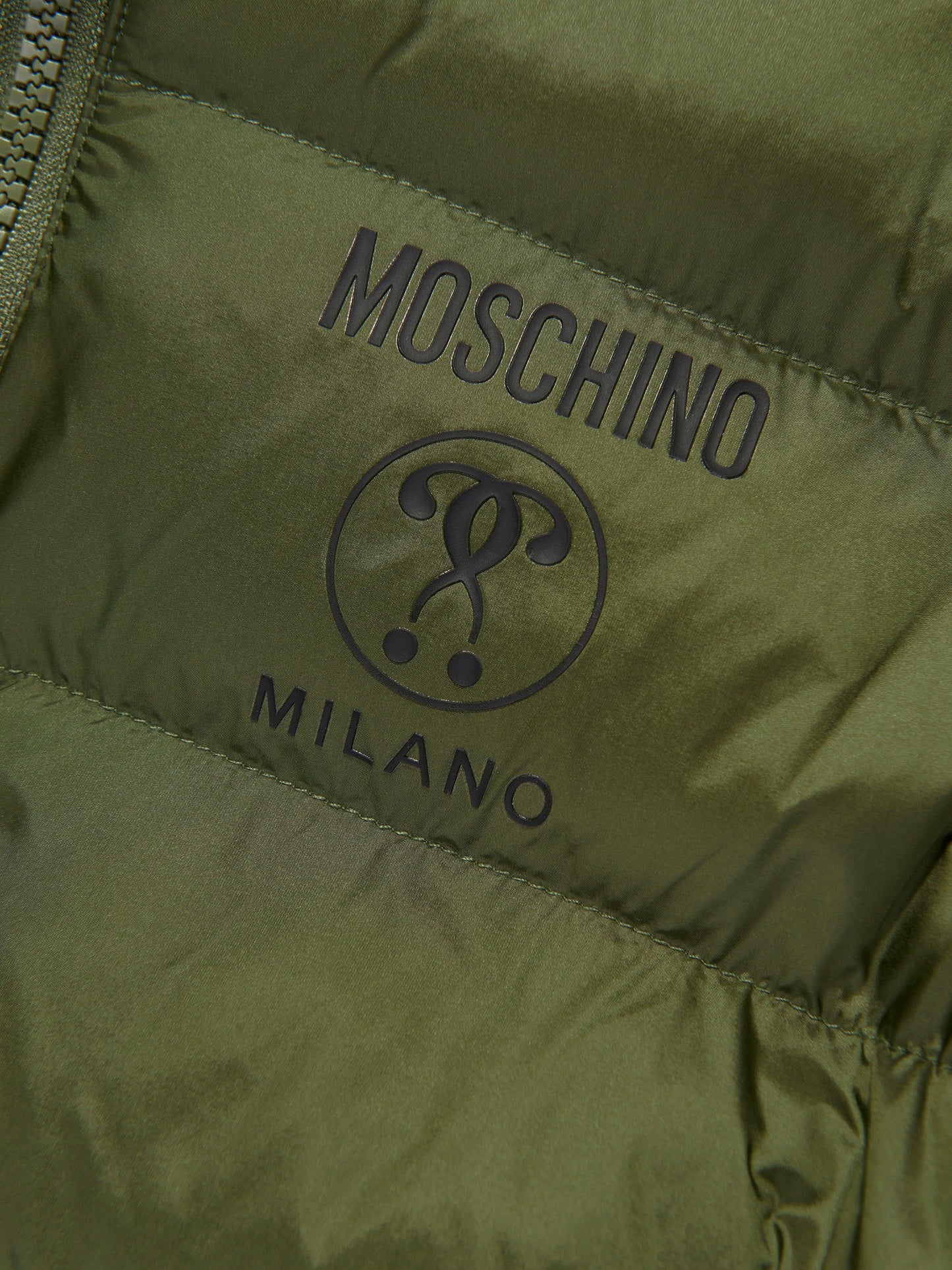 Moschino Boys Milano 绿色羽绒夹克