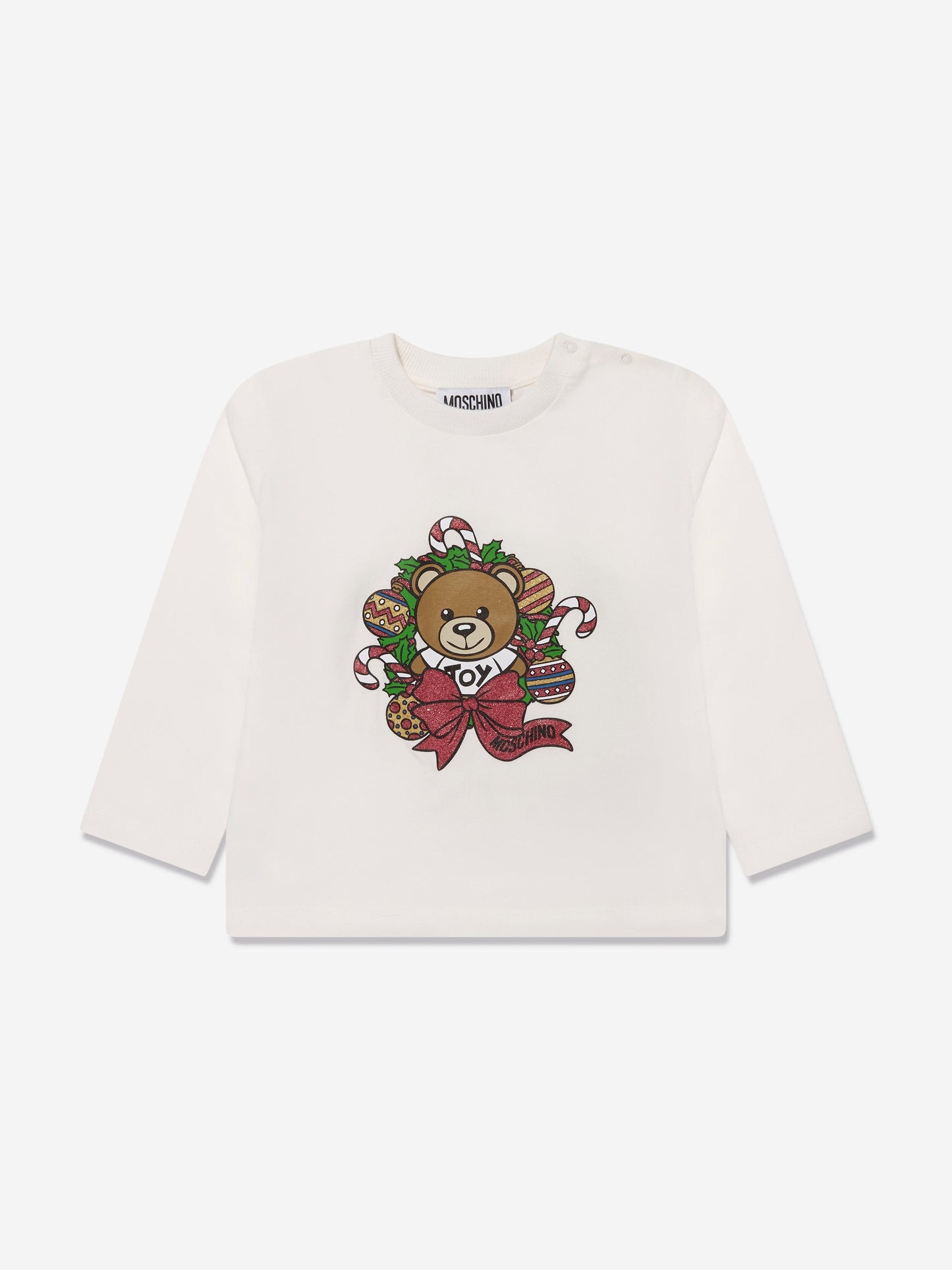 Moschino Baby 节日 T 恤（带象牙色礼盒）