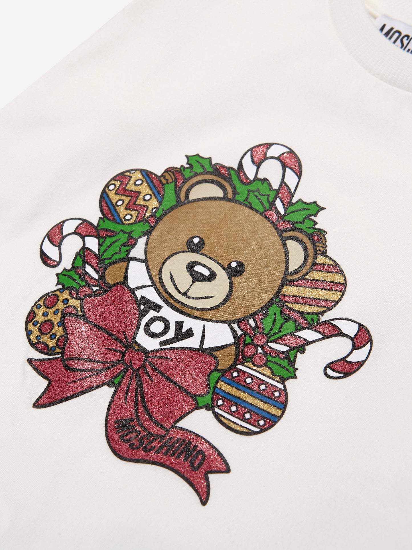 Moschino Baby 节日 T 恤（带象牙色礼盒）