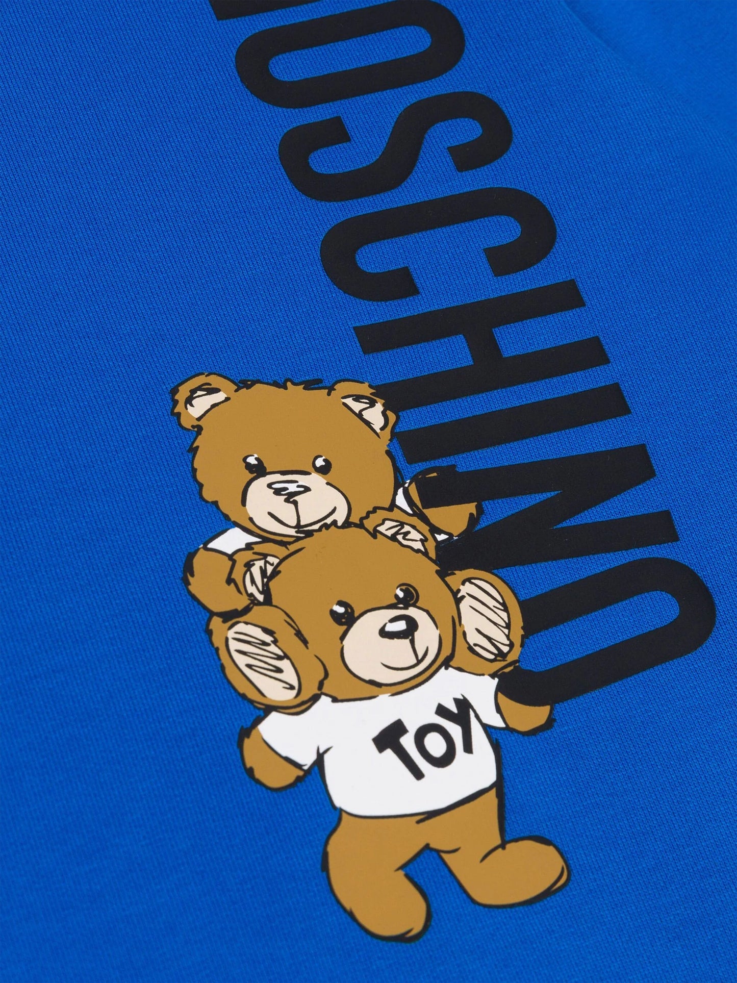 Moschino Kids 泰迪熊徽标运动衫（蓝色）
