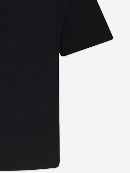 Moschino Kids 泰迪熊徽标 T 恤（黑色）