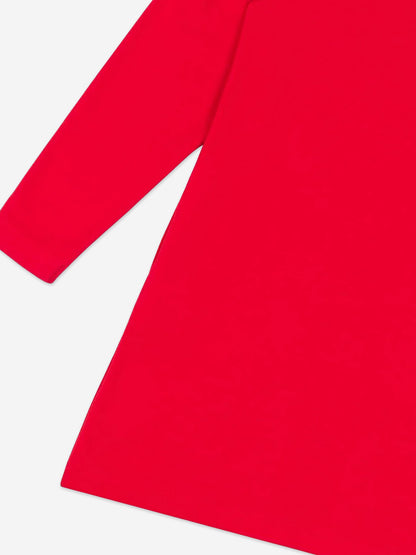 女孩泰迪熊礼物红色连衣裙