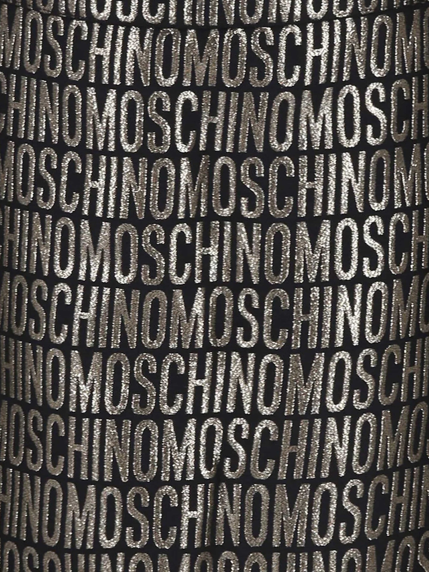 Moschino 金色女童徽标半身裙