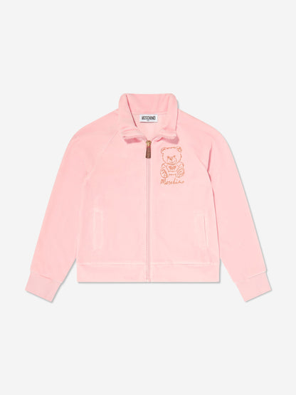Moschino 女童泰迪熊徽标运动服（粉色）