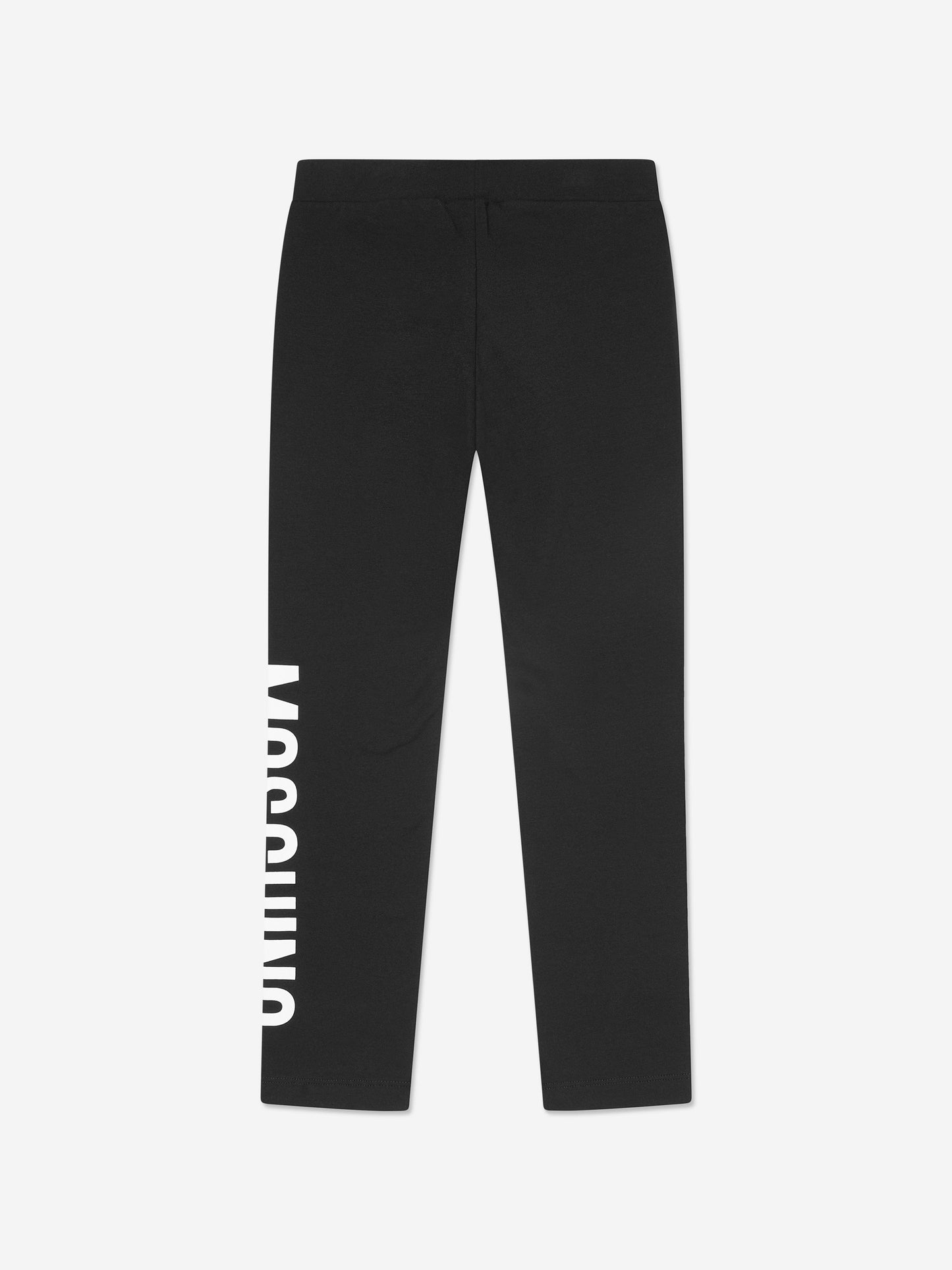 Moschino 女童黑色徽标紧身裤