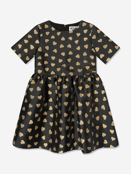 Moschino Girls 全心全意黑色连衣裙