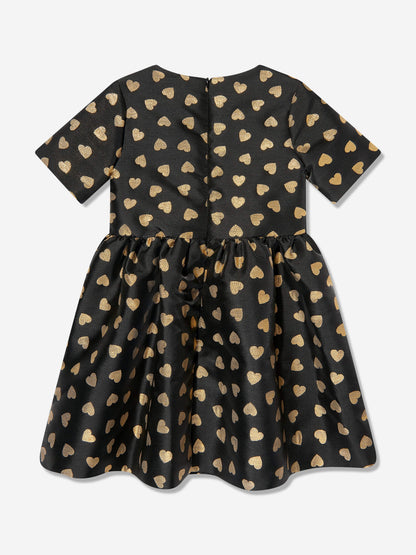 Moschino Girls 全心全意黑色连衣裙