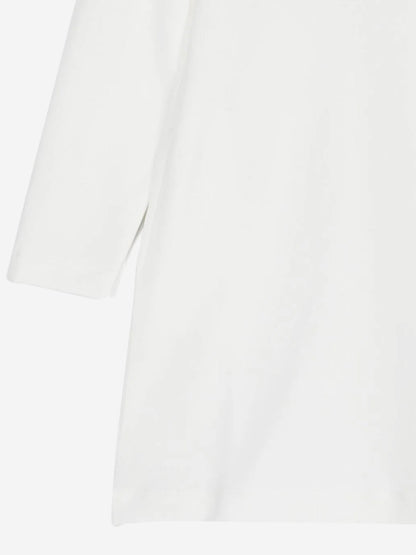 Moschino 女童象牙色泰迪熊针织连衣裙