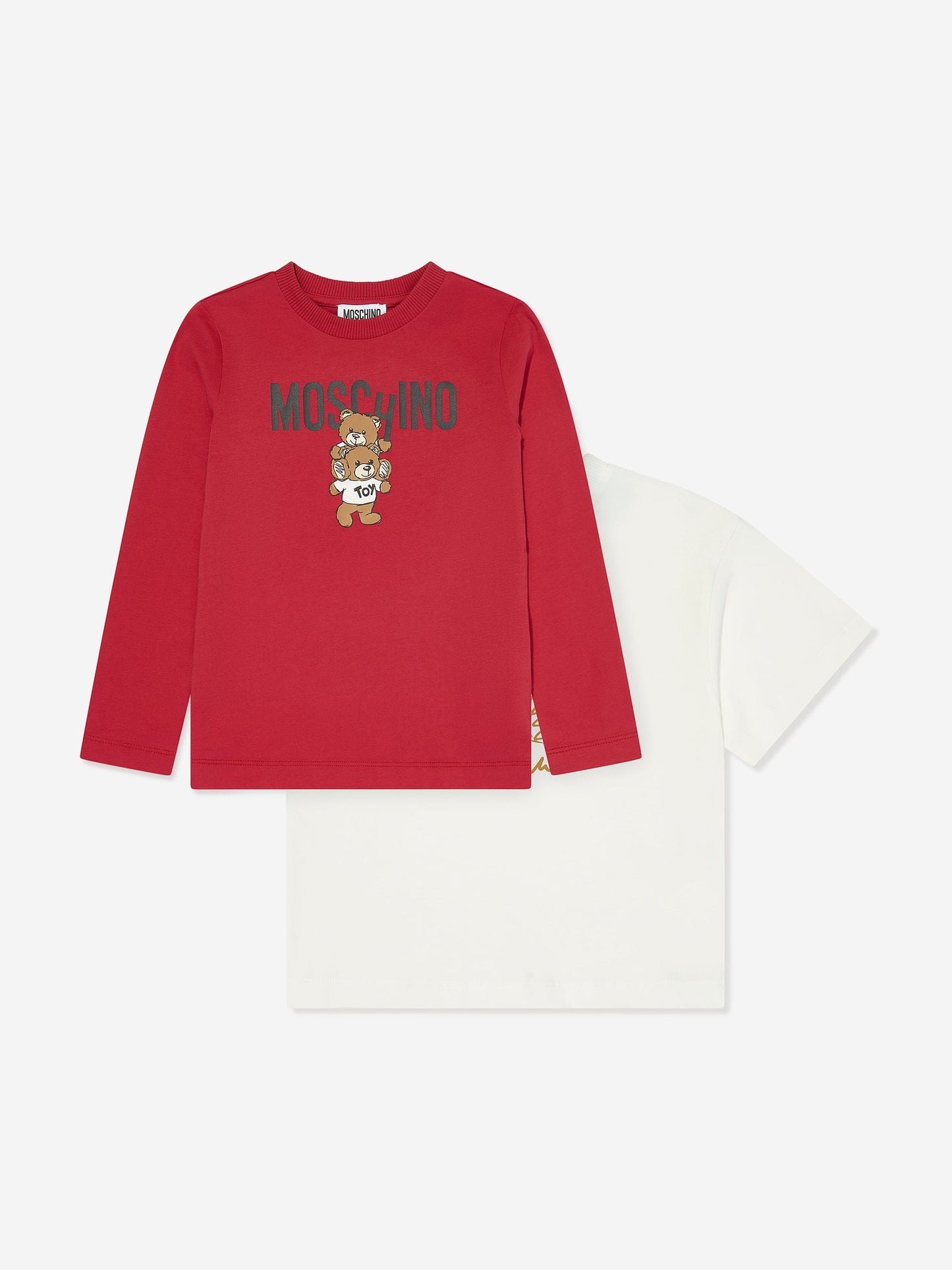 Moschino Kids 2 件装 T 恤礼品套装（多色）