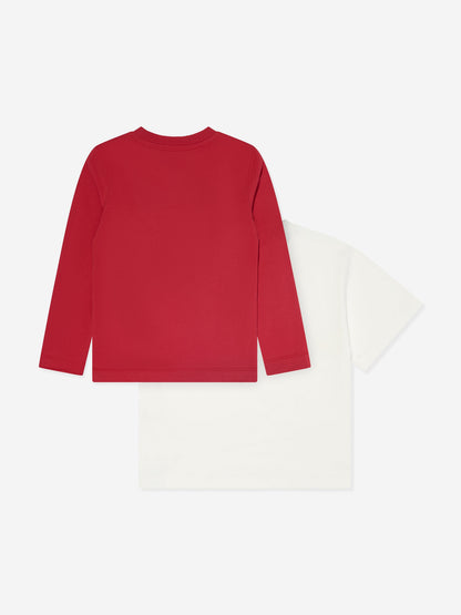 Moschino Kids 2 件装 T 恤礼品套装（多色）