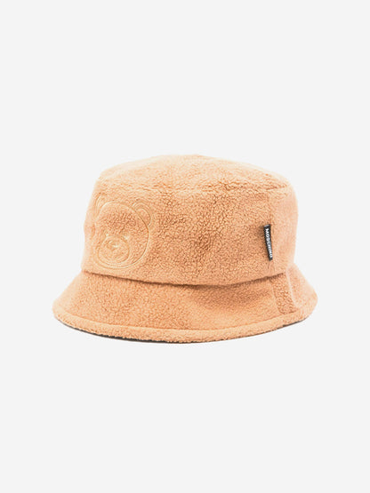 Moschino Kids 泰迪熊渔夫帽（棕色）