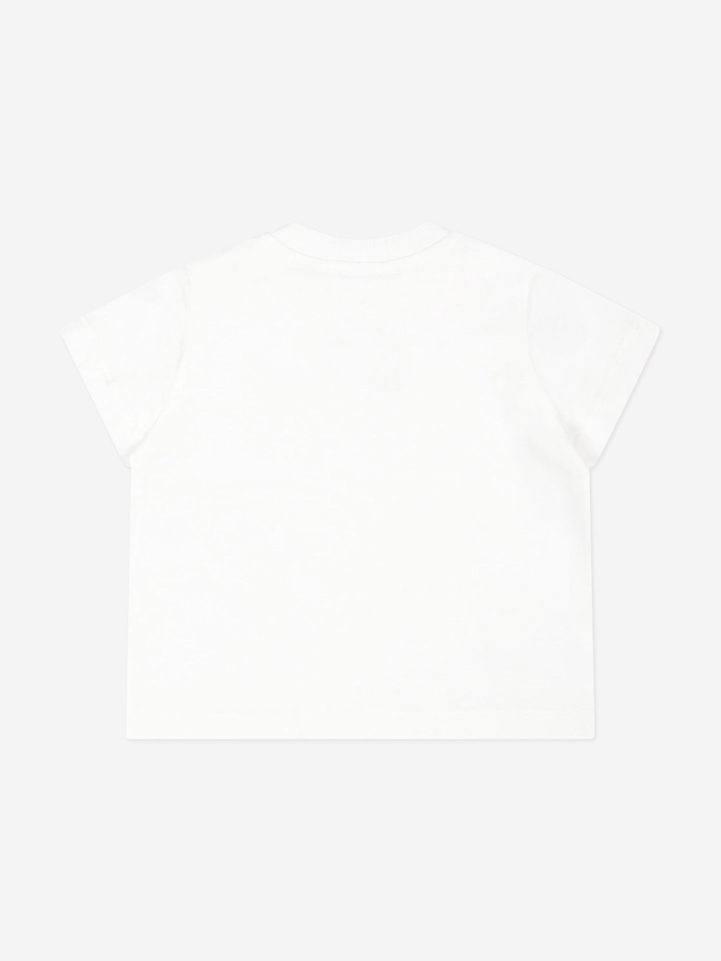 Moschino 象牙色小熊标志 T 恤