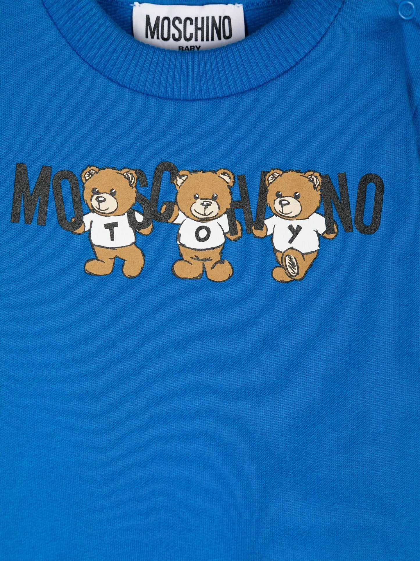 Moschino 蓝色小熊标志卫衣