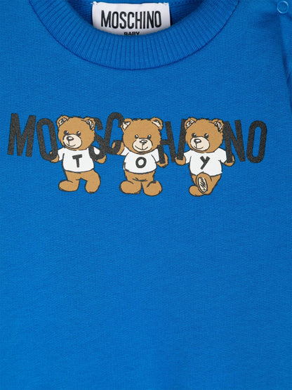 Moschino 蓝色小熊标志卫衣