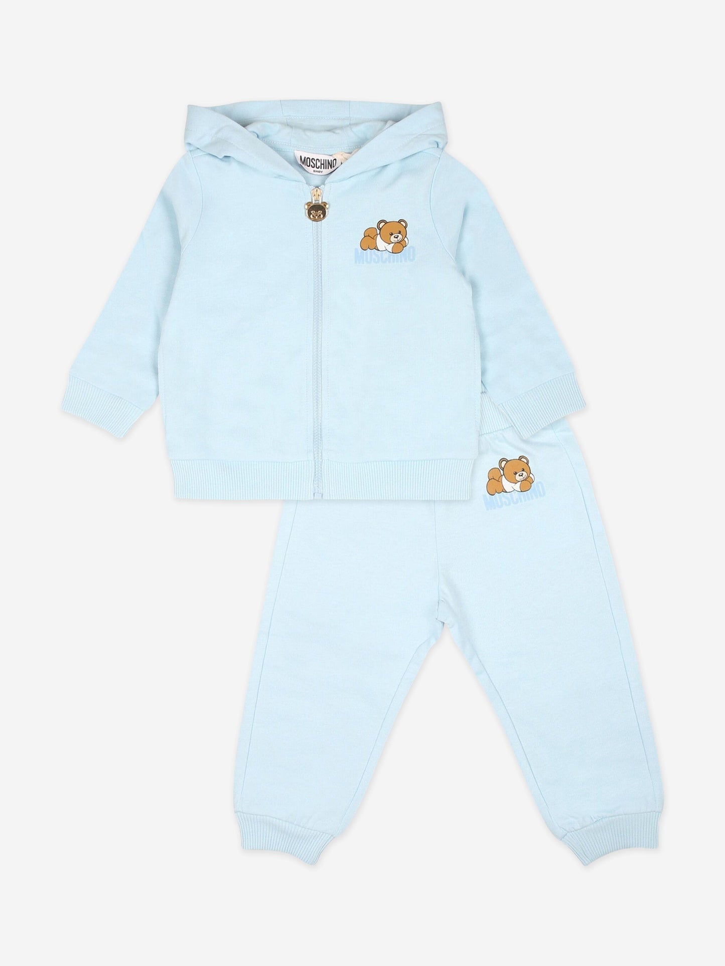 Moschino 男婴蓝色小熊运动服（配礼盒）