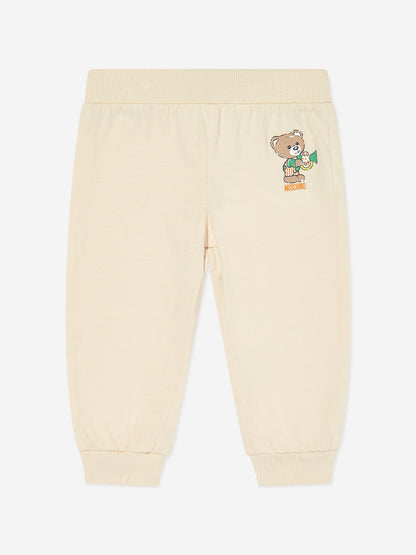 Moschino 象牙色小熊宝宝长裤套装