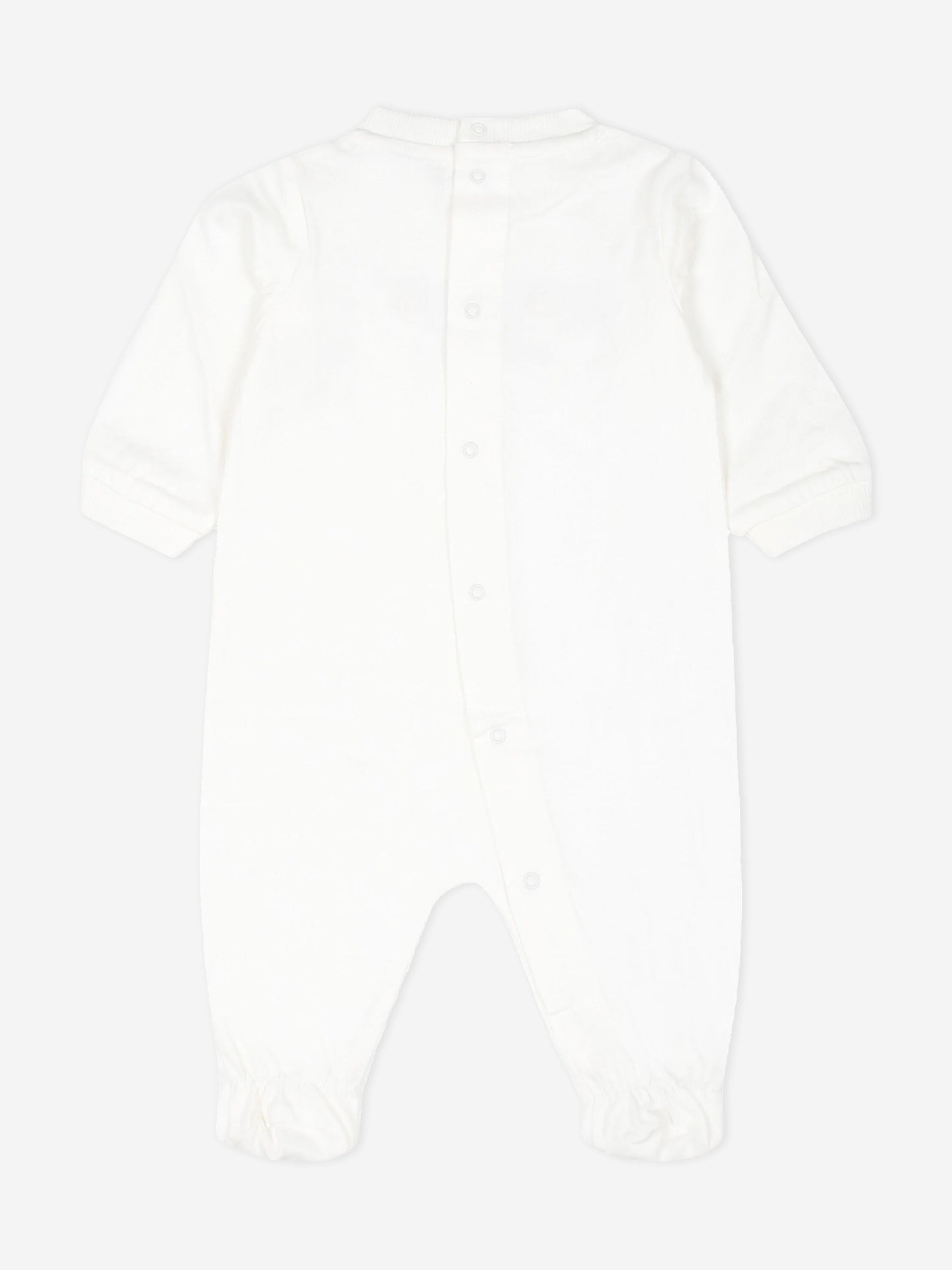 象牙色 Baby Bear Logo 婴儿连体衣