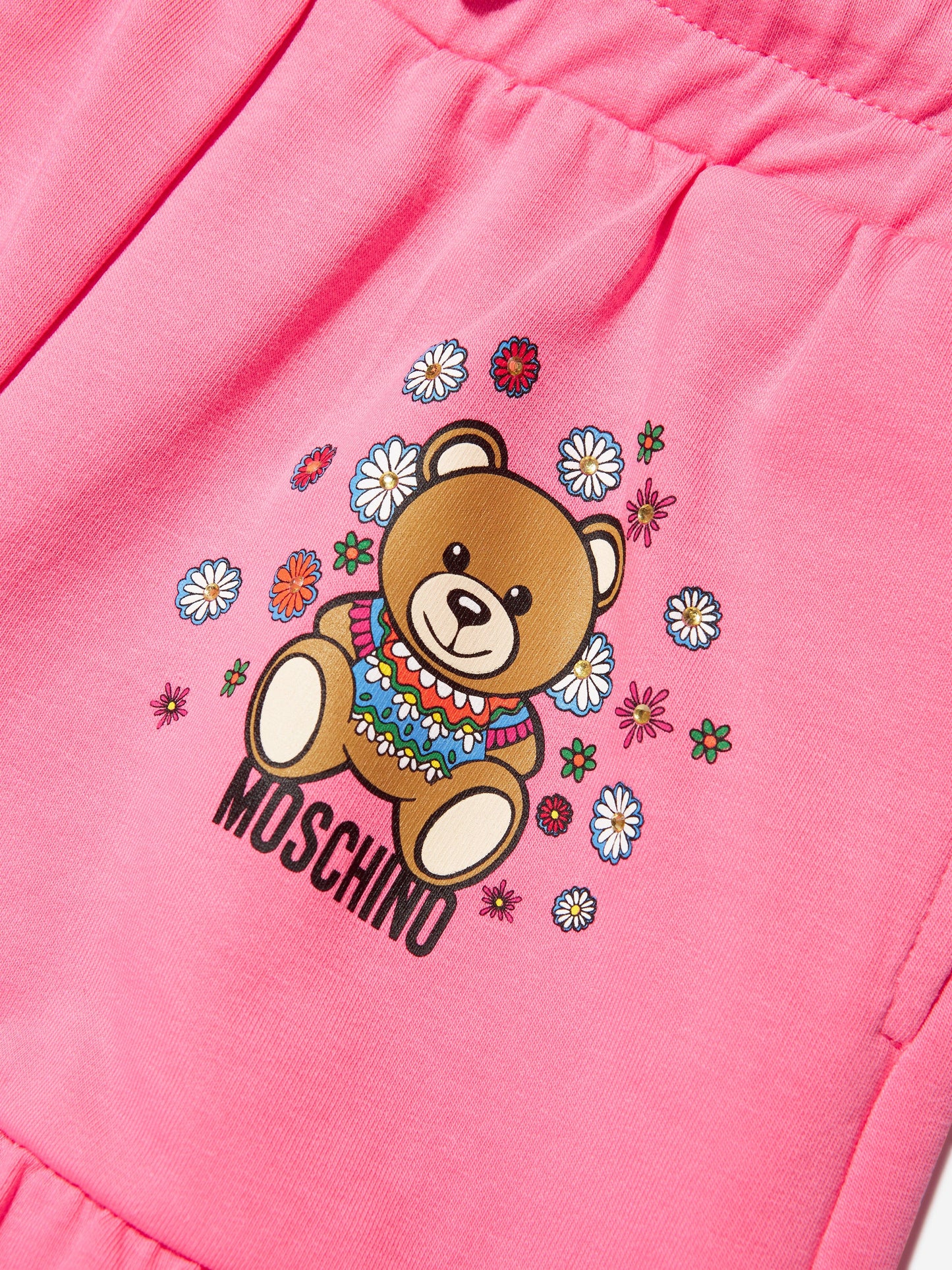 Moschino 女童泰迪花短裤（粉色）