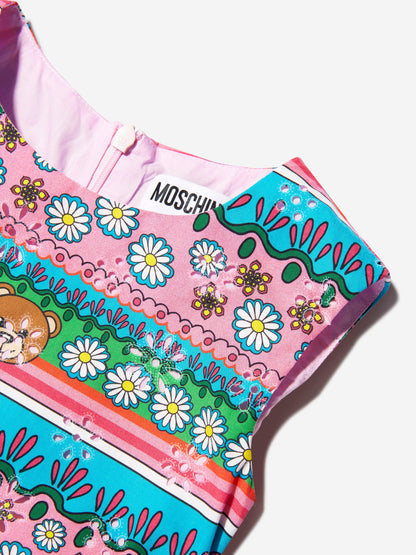 Moschino 女童无袖图案连衣裙（多色）