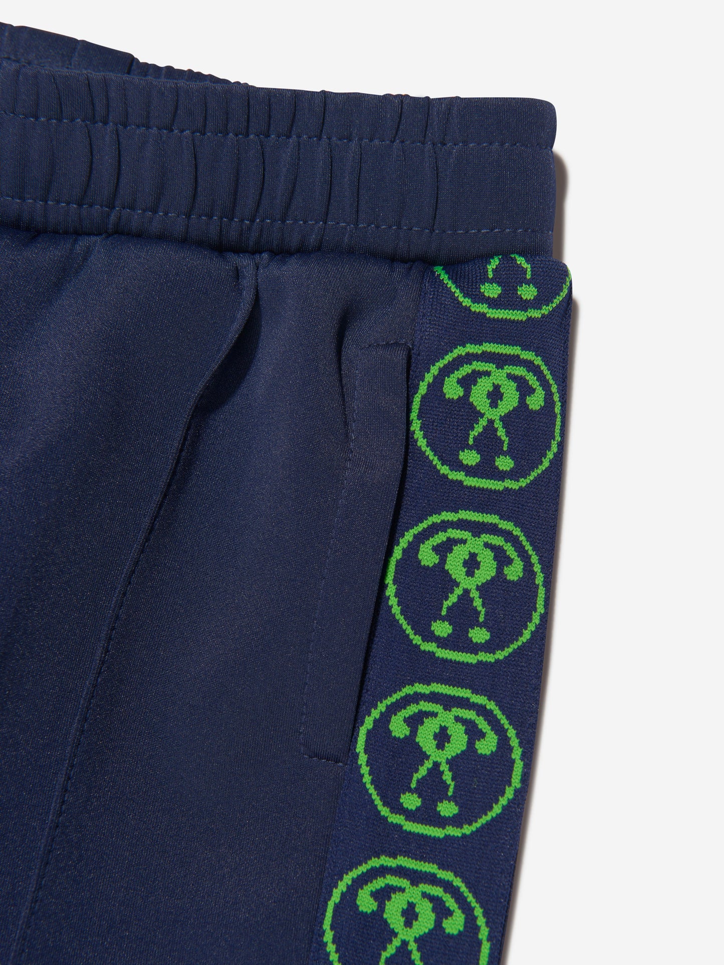 Moschino Boys Milano Logo 海军蓝慢跑裤