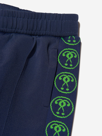 Moschino Boys Milano Logo 海军蓝慢跑裤