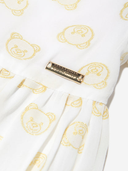 Moschino Girls 白色泰迪熊头饰