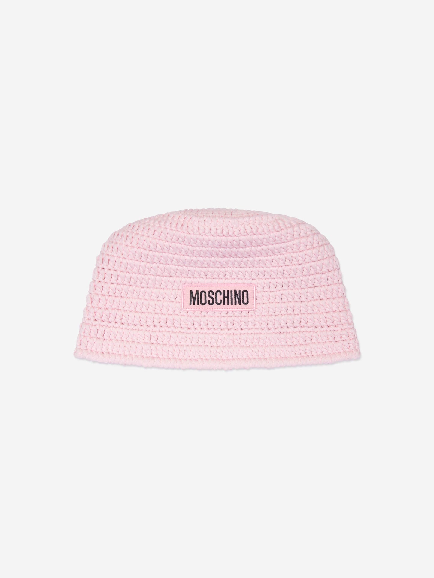 Moschino 女童徽标渔夫帽（粉色）