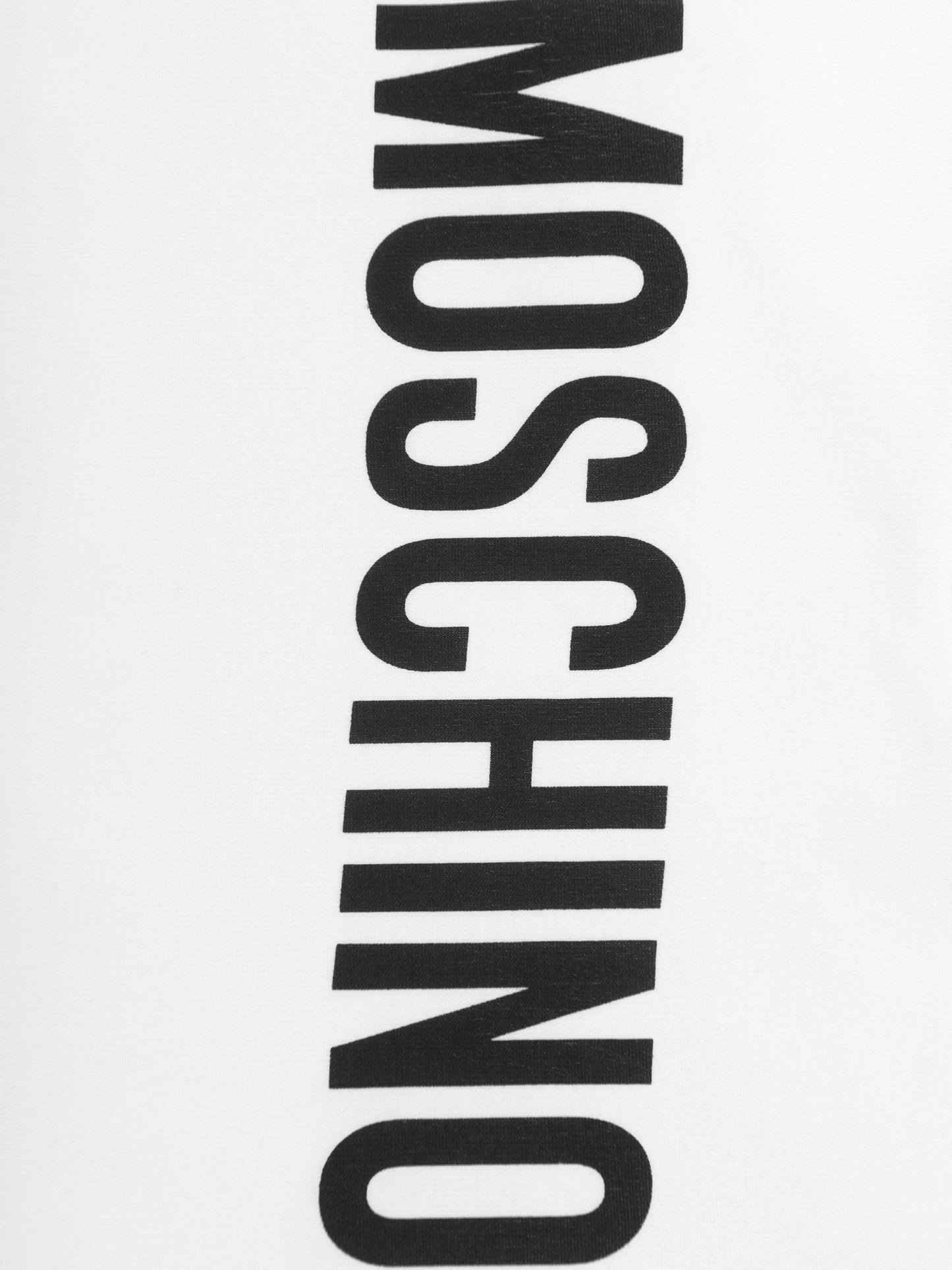 Moschino Kids 白色徽标 T 恤