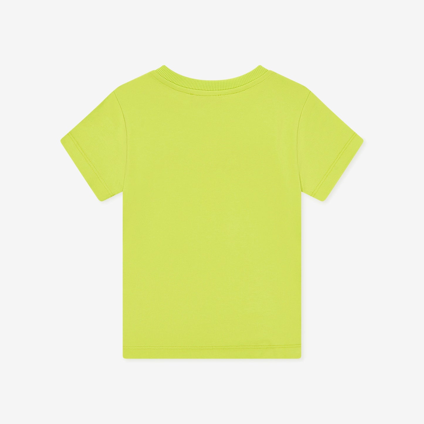 儿童荧光绿色Logo棉T恤