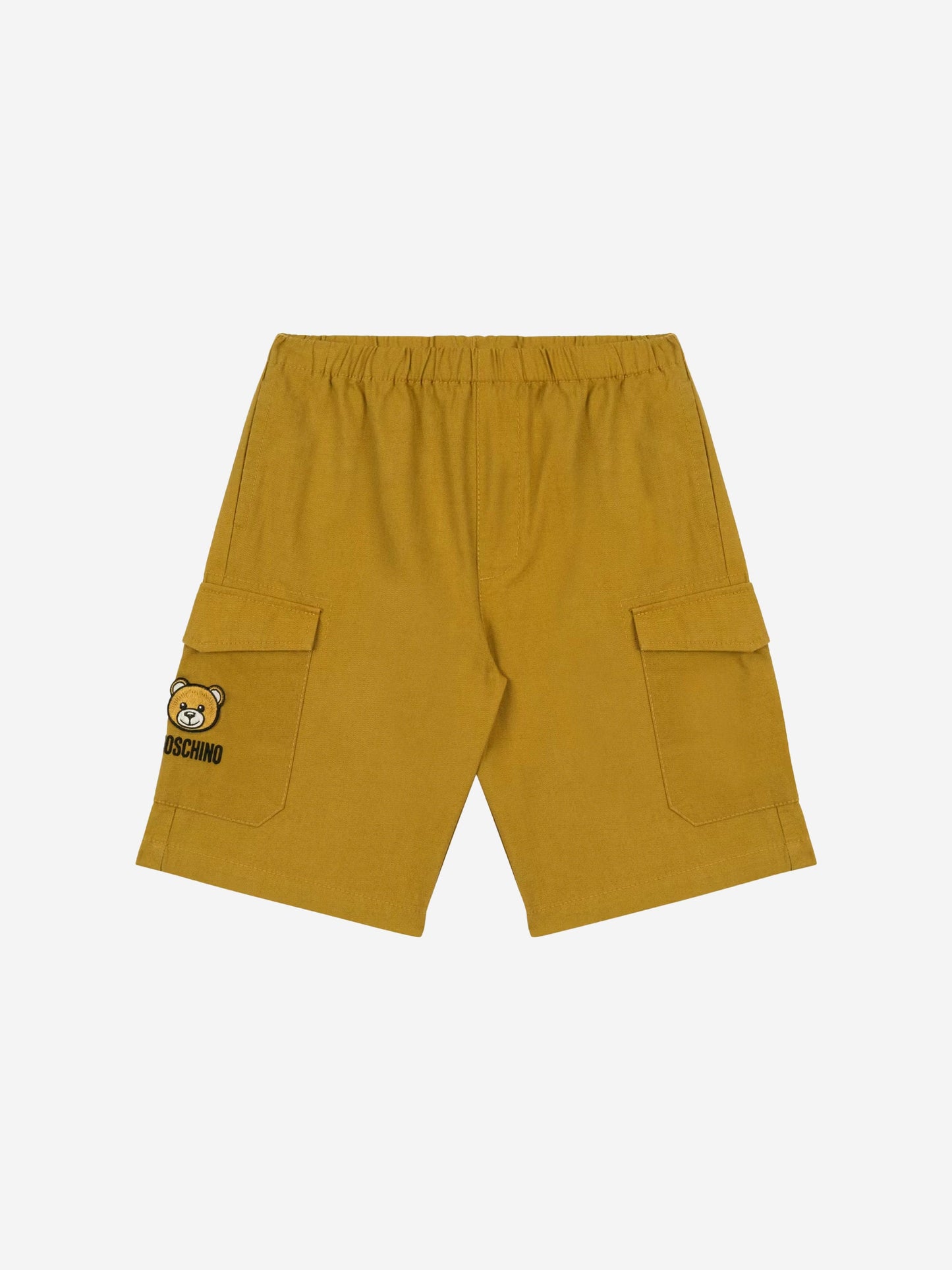 Moschino Boys 棕色泰迪工装短裤