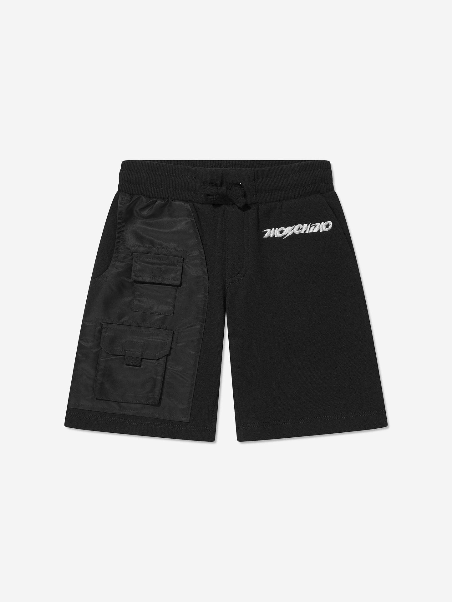 Moschino Boys 黑色口袋短裤