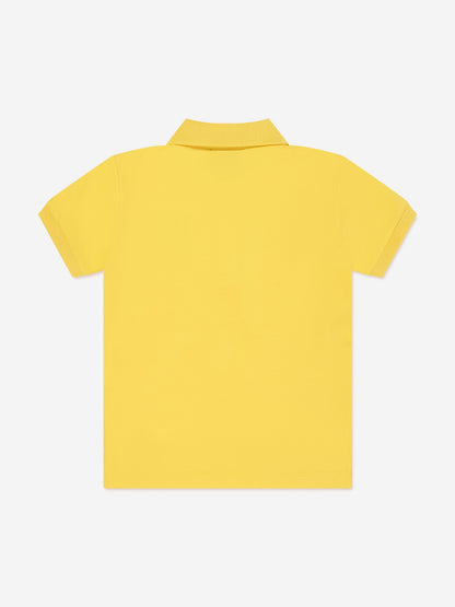 Boys Teddy Bear Polo Shirt in Yellow