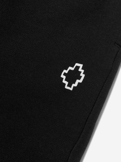 Marcelo Burlon 男童棉质徽标印花运动短裤
